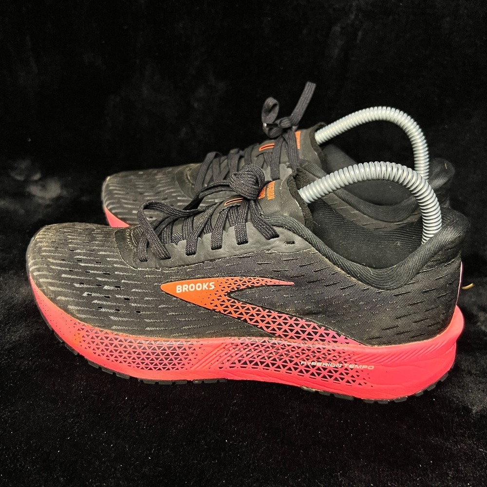 Brooks Hyperion Tempo 1203281B086 Womens 7.5 Work Out Shoes Black Coral Sneakers